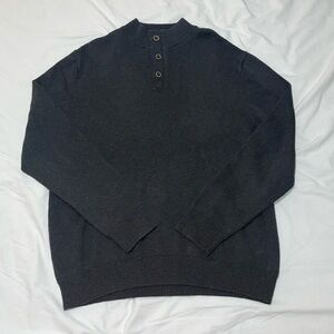 Men’s Large Grey/Gray Quarter Zip